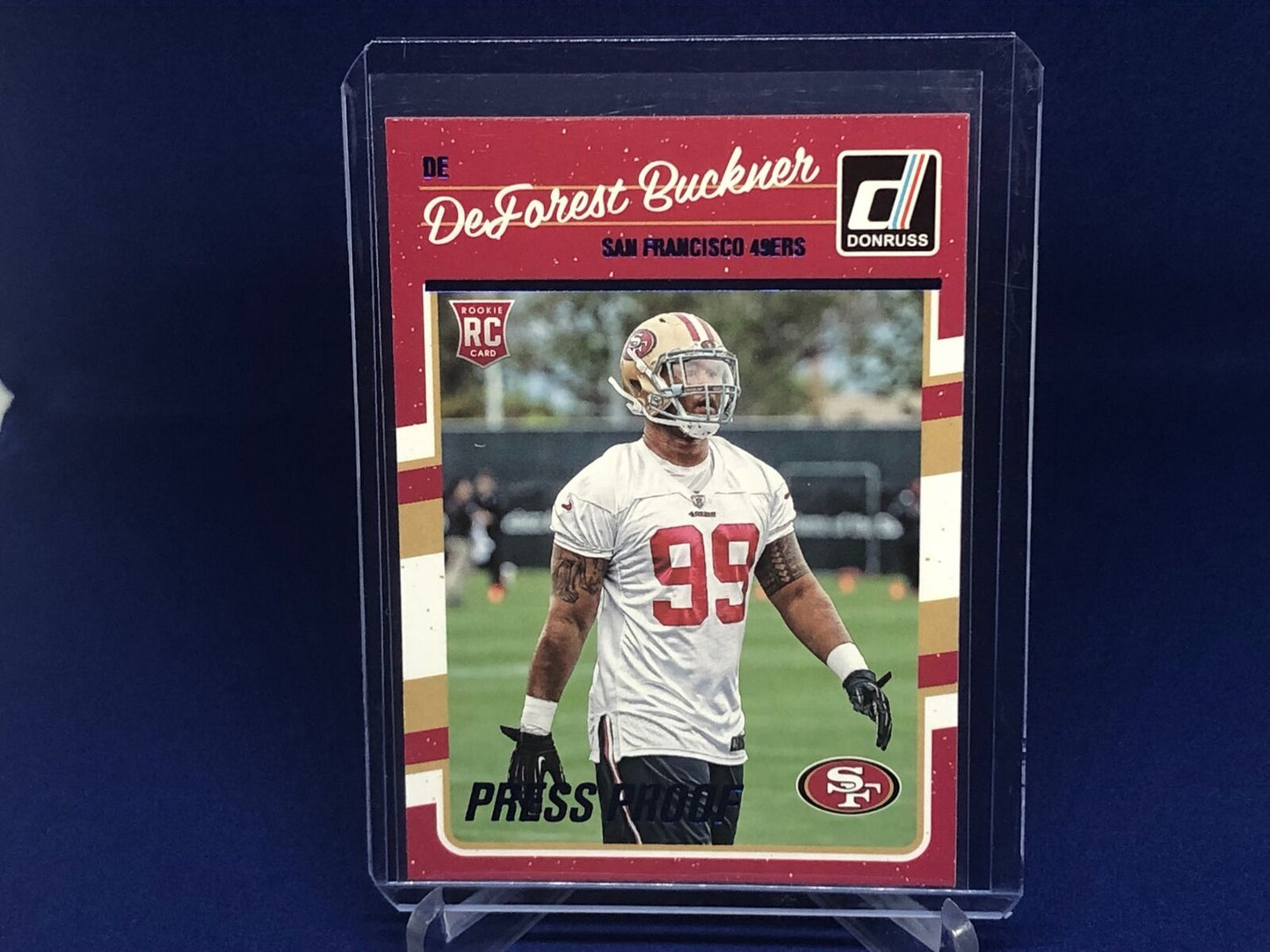 DEFOREST BUCKNER 2016 PANINI DONRUSS BLUE PRESS PROOF RC ROOKIE # 312