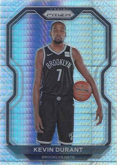 KEVIN DURANT 2020-21 PANINI PRIZM SILVER HYPER SP PRIZMS #81