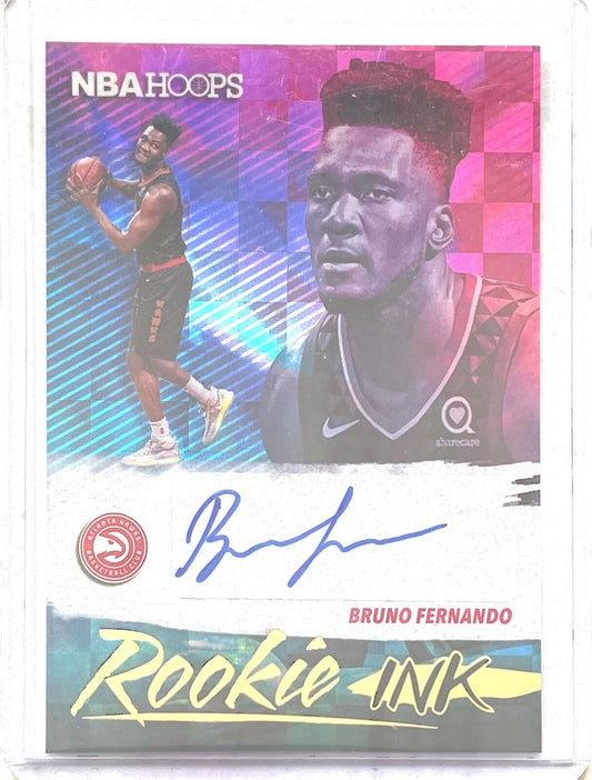 BRUNO FERNANDO 2019-20 PANINI HOOPS ROOKIE INK AUTO ROOKIE RC #RI-BFN