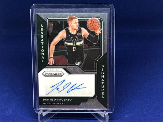 DONTE DIVINCENZO 2020-21 PANINI PRIZM SENSATIONAL SIGNATURES AUTO