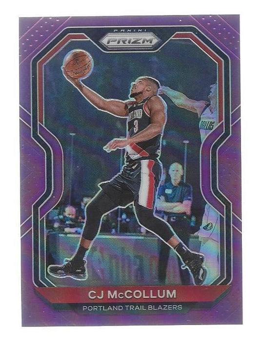 C.J. MCCOLLUM 2020-21 PANINI PRIZM PURPLE PRIZMS #D 96/99
