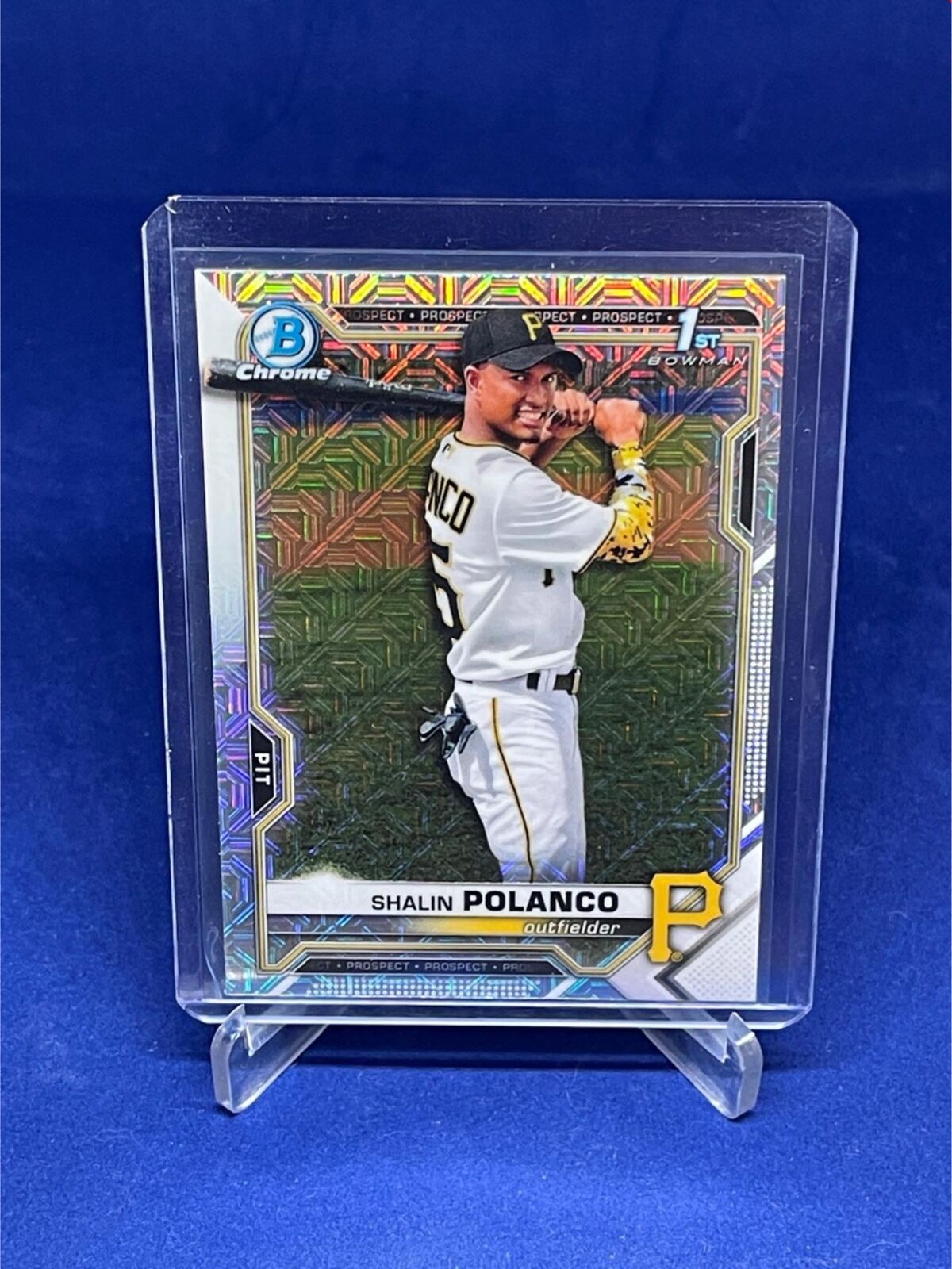 SHALIN POLANCO 2021 TOPPS BOWMAN CHROME 1ST BOWMAN MEGA BOX REFRACTOR # 222