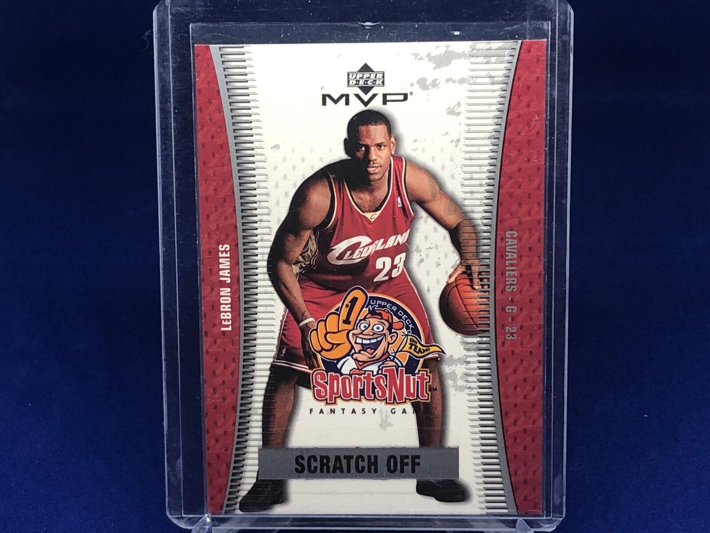 LEBRON JAMES 2003-04 UPPER DECK MVP SPORTSNUT FANTASY GAME RC ROOKIE SCRATCH OFF