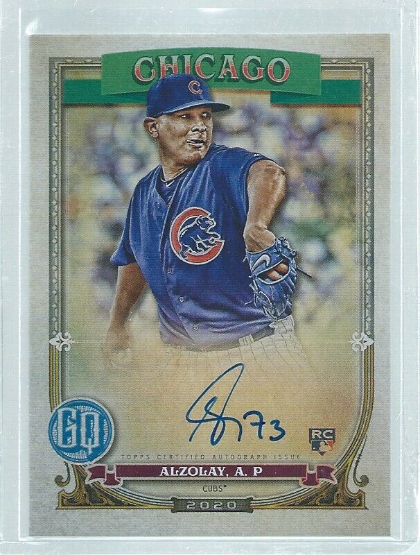 ADBERT ALZOLAY 2020 TOPPS GYPSY QUEEN ON CARD AUTO ROOKIE RC