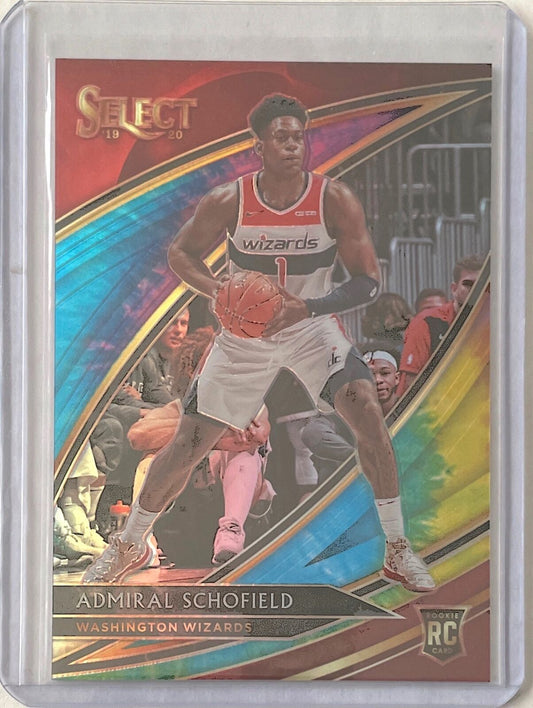 ADMIRAL SCHOFILED 2019-20 PANINI SELECT COURTSIDE TYE-DYE PRIZM #D 01/25
