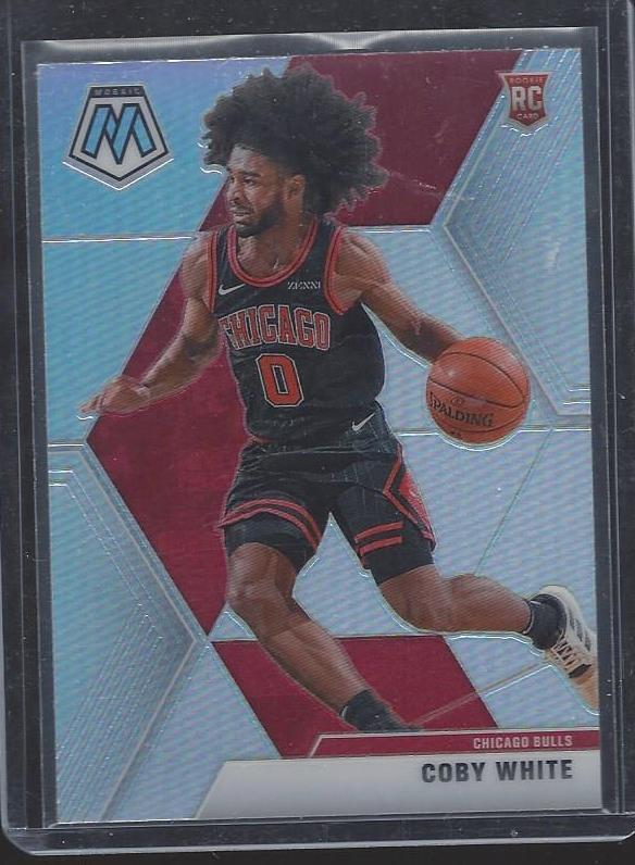 COBY WHITE 2019-20 PANINI MOSAIC SILVER PRIZM ROOKIE RC #211