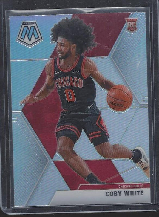 COBY WHITE 2019-20 PANINI MOSAIC SILVER PRIZM ROOKIE RC #211