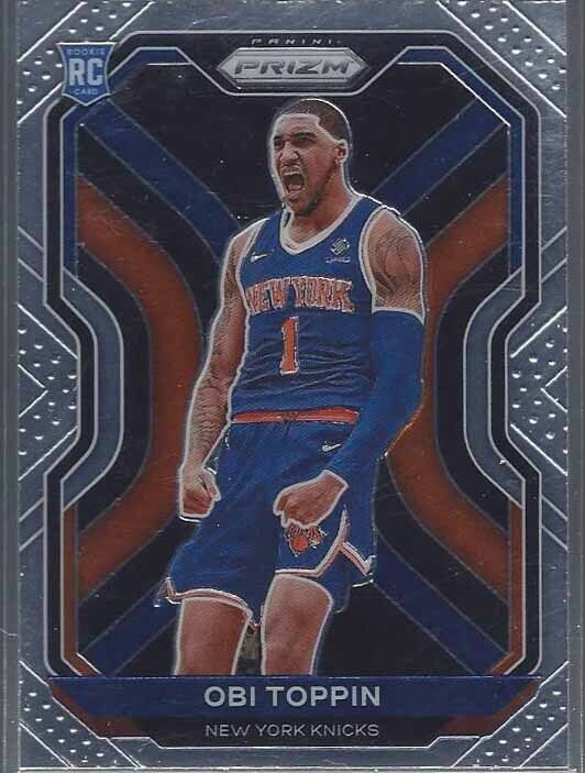 OBI TOPPIN 2020-21 PANINI PRIZM KNICKS TRUE ROOKIE RC #280