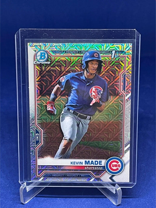 KEVIN MADE 2021 TOPPS BOWMAN CHROME 1ST BOWMAN MEGA BOX REFRACTOR # 153