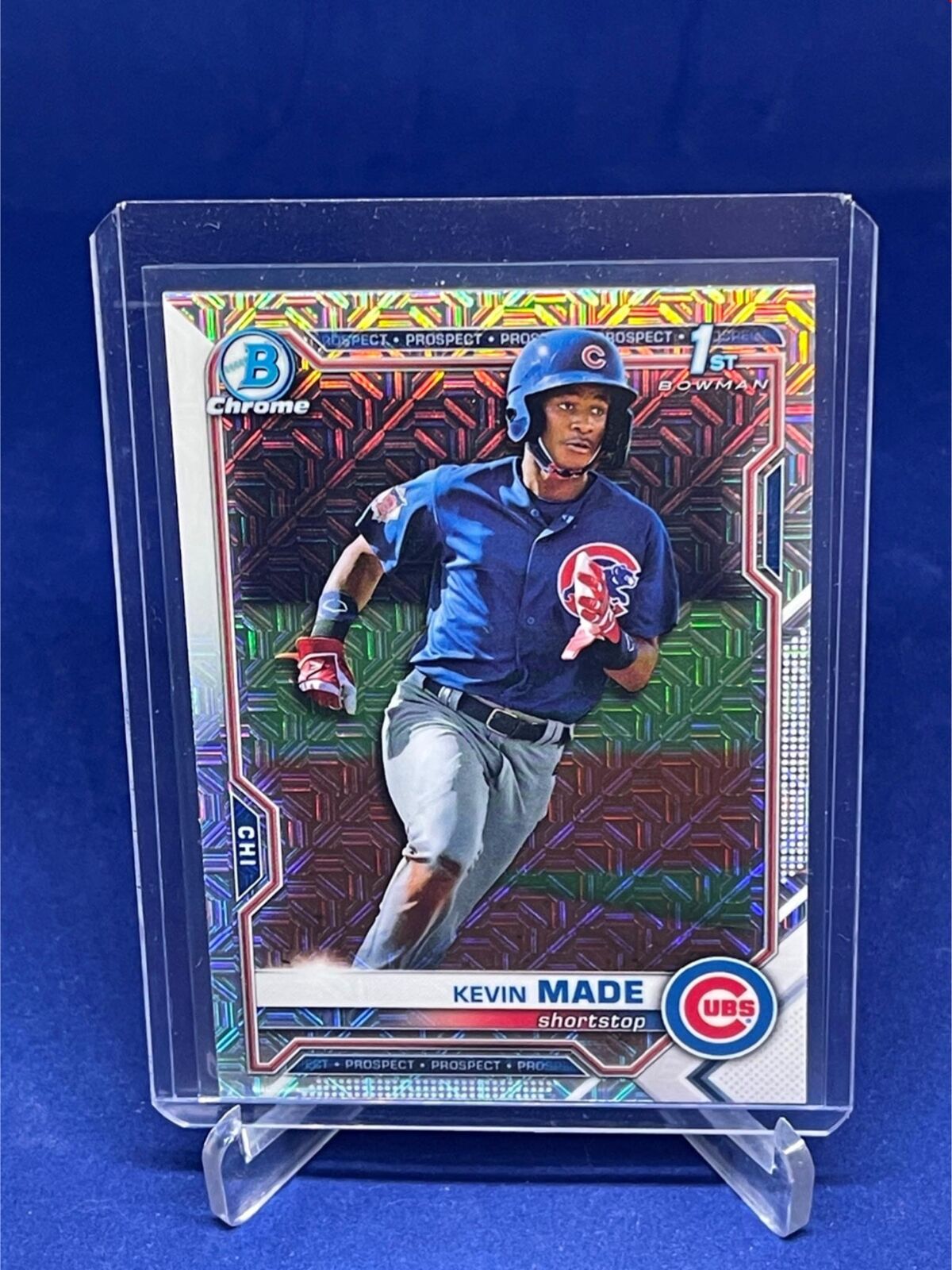 KEVIN MADE 2021 TOPPS BOWMAN CHROME 1ST BOWMAN MEGA BOX REFRACTOR # 153