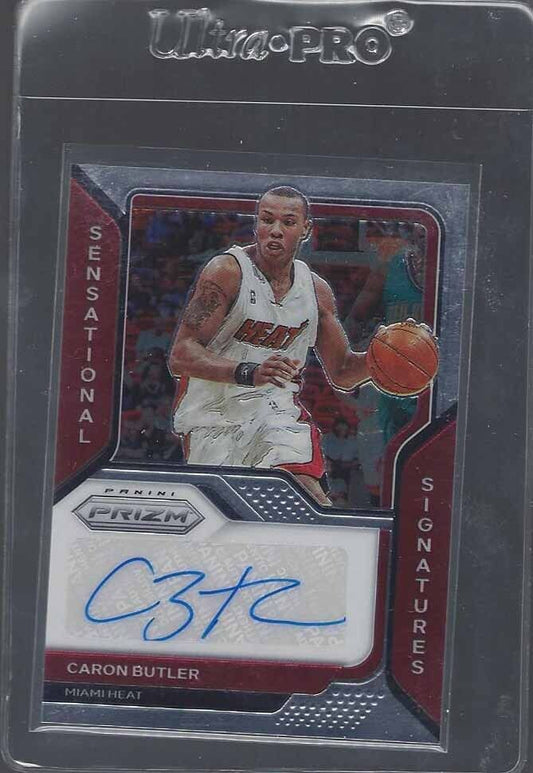 CARON BUTLER 2020-21 PANINI PRIZM HEAT SENSATIONAL SIGNATURES AUTO