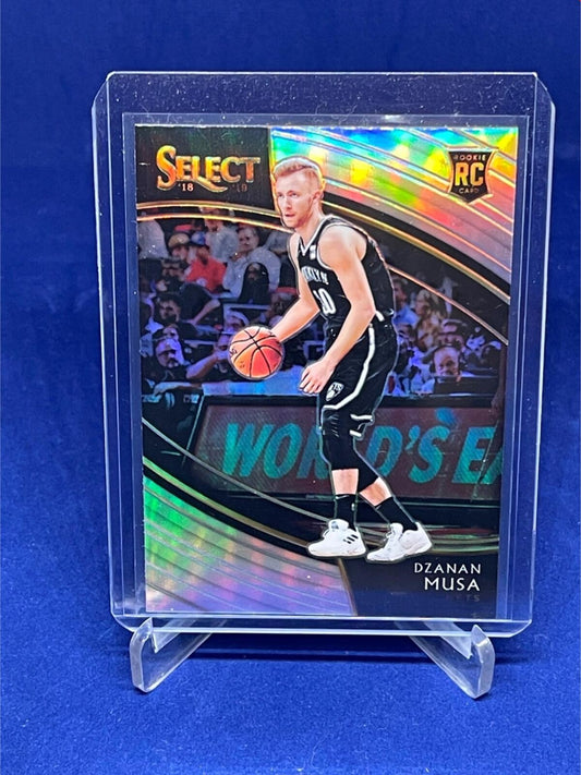DZANAN MUSA 2018-19 PANINI SELECT COURTSIDE SILVER PRIZM ROOKIE RC # 283