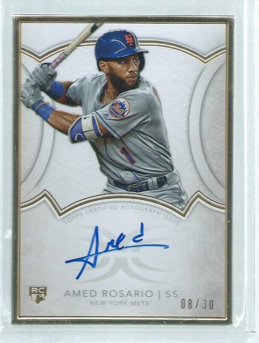 AMED ROSARIO 2018 TOPPS DEFINITIVE GOLD FRAME ON CARD AUTO ROOKIE RC #D 8/30