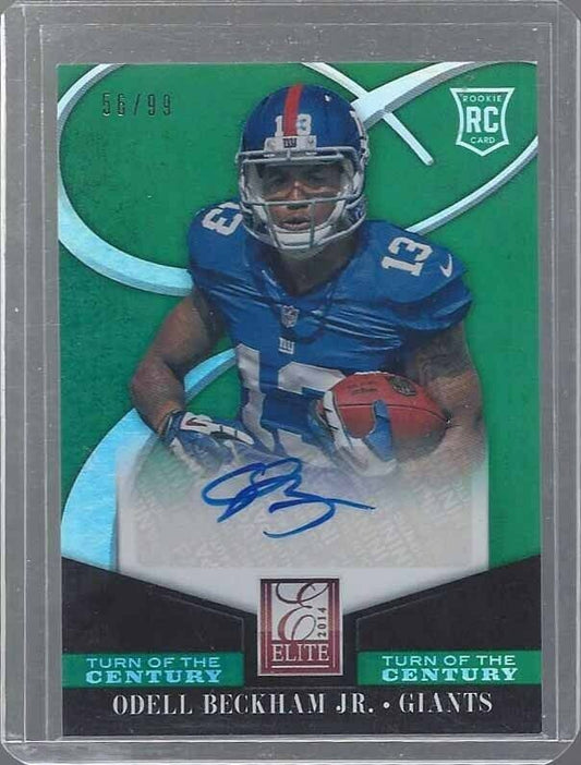 ODELL BECKHAM JR 2014 ELITE TURN OF THE CENTURY ROOKIE AUTO RC #D 56/99