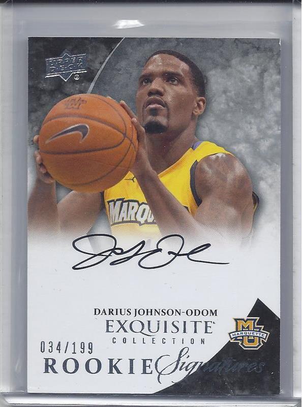 DARIUS JOHNSON ODOM 2012-13 EXQUISITE ROOKIE SIGNATURES TRUE RC ONCARD AUTO /199