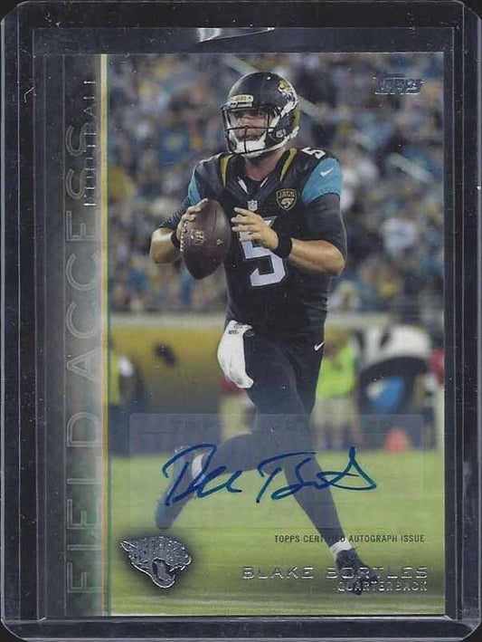 BLAKE BORTLES 2015 TOPPS FIELD ACCESS JAGUARS AUTO #61
