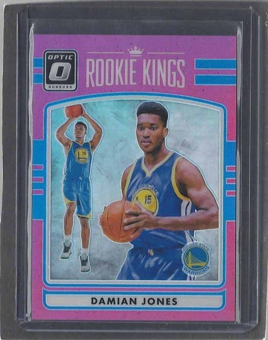DAMIAN JONES 2015-16 DONRUSS OPTIC ROOKIE KINGS PINK HOLO ROOKIE RC #D 6/25