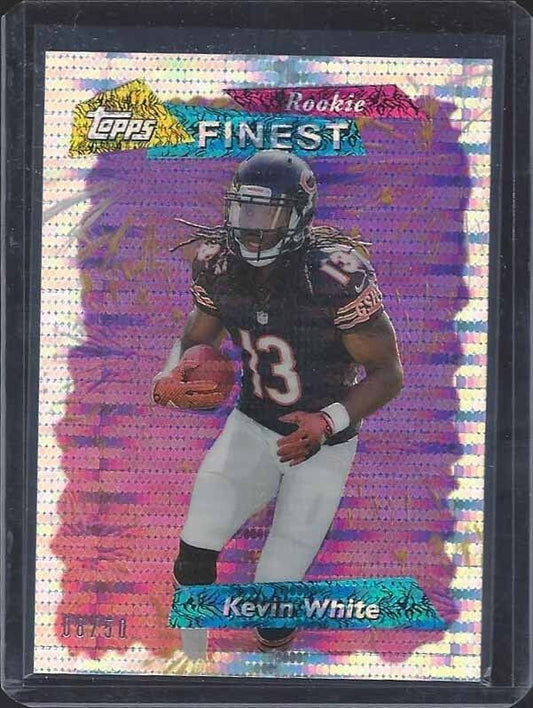 KEVIN WHITE 2015 TOPPS FINEST PULSAR 1995 RETRO REFRACTOR ROOKIE RC #D 8/50
