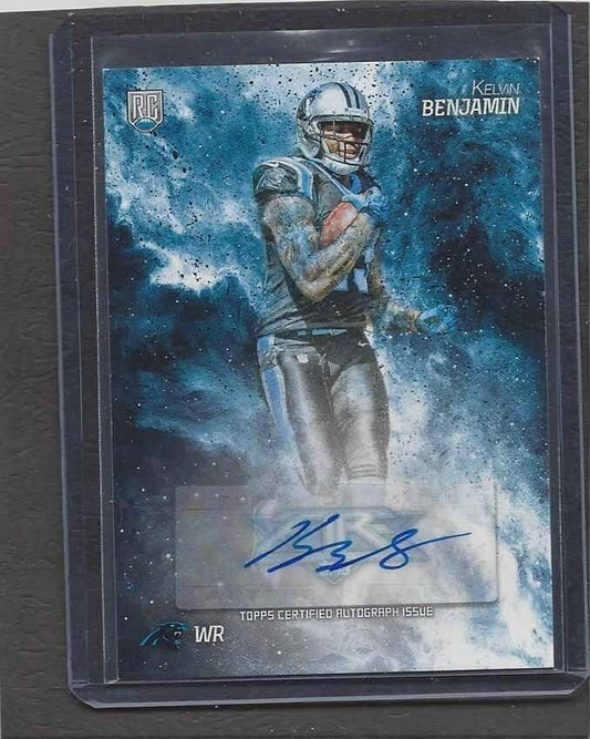 KELVIN BENJAMIN 2015 TOPPS FIRE ROOKIE AUTO RC #148