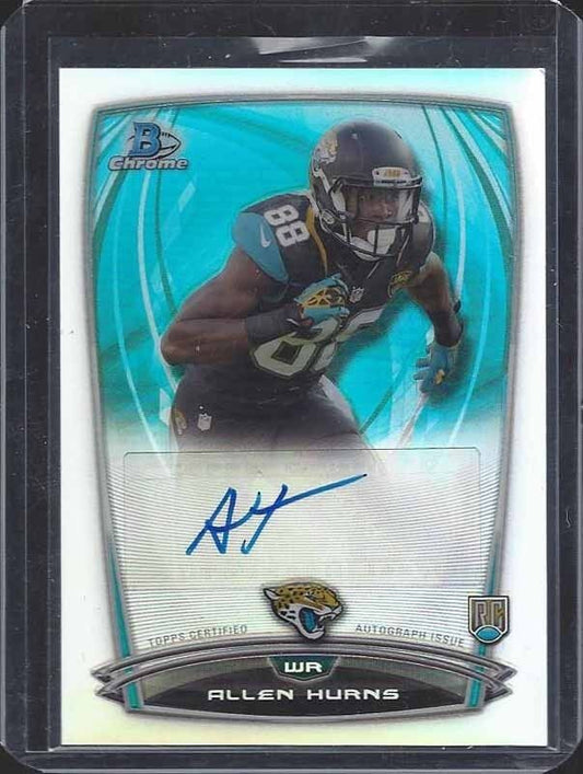 ALLEN HURNS 2014 BOWMAN CHROME JAGUARS REFRACTOR ROOKIE AUTO RC