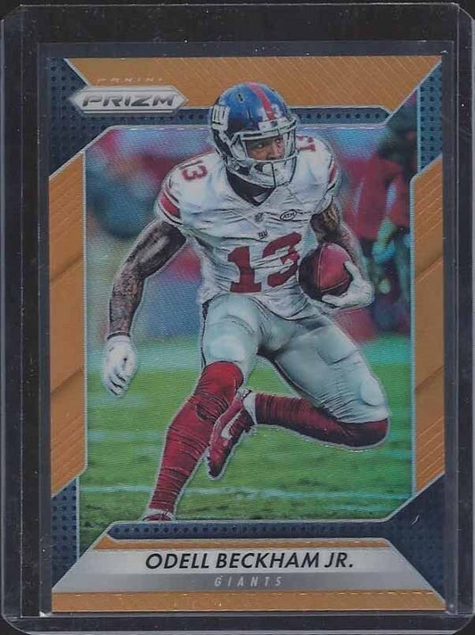ODELL BECKHAM JR. 2016 PANINI PRIZM ORANGE PRIZMS REFRACTOR #D /299