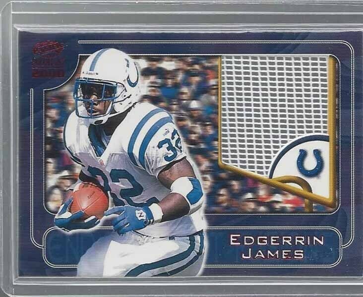 EDGERRIN JAMES 2000 PACIFIC PARAMOUNT END ZONE NET FUSIONS RELIC #8