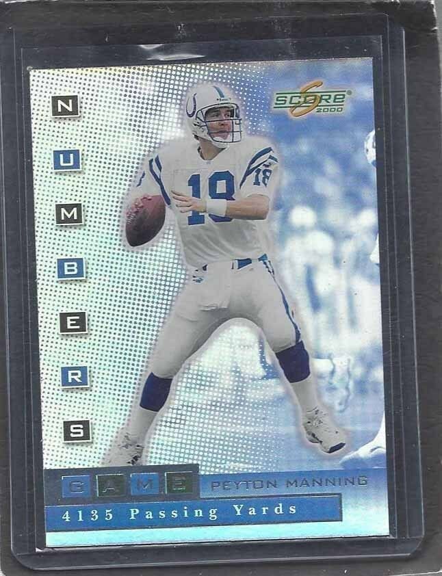 PEYTON MANNING 2000 SCORE NUMBERS GAME 4135 PASSING YARDS COLTS #D /4135