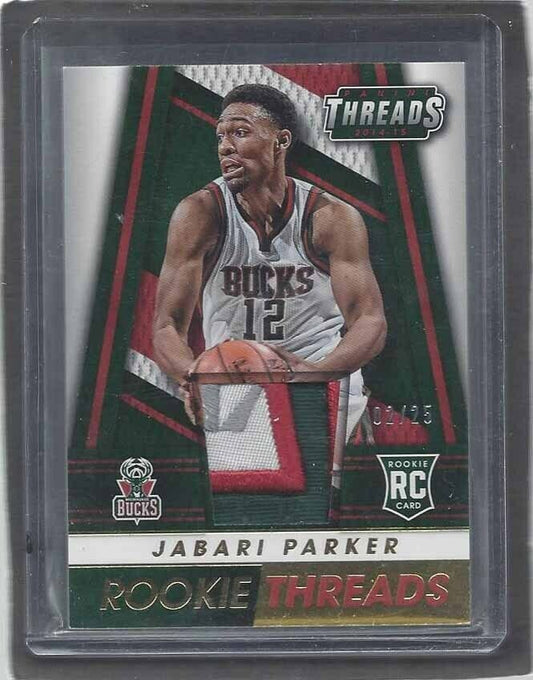JABARI PARKER 2014-15 PANINI THREADS ROOKIE THREADS SICK 4 COLOR PATCH RC /25