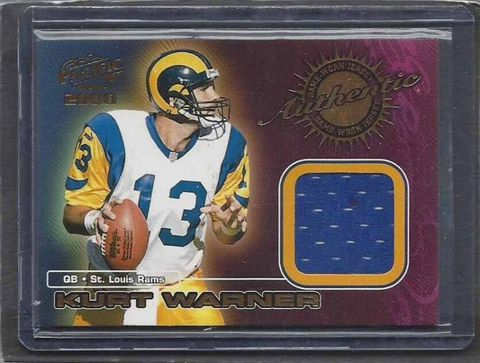 KURT WARNER 2000 PACIFIC GAME USED JERSEY