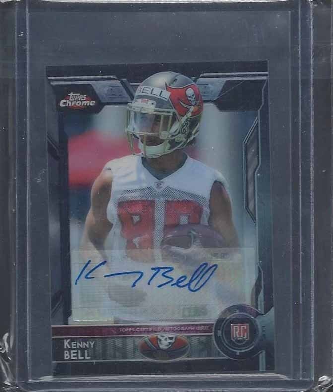 KENNY BELL 2015 TOPPS CHROME MINI BLACK REFRACTOR ROOKIE AUTO RC #D 2/25