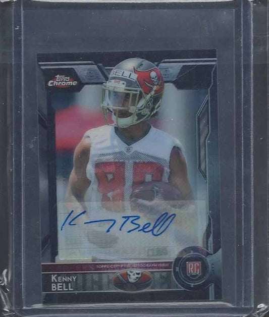 KENNY BELL 2015 TOPPS CHROME MINI BLACK REFRACTOR ROOKIE AUTO RC #D 2/25