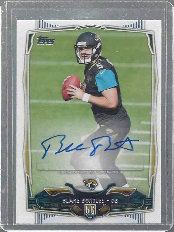 BLAKE BORTLES 2014 TOPPS PHOTO VARIATION SP VARIANT SHORT PRINT ROOKIE AUTO RC