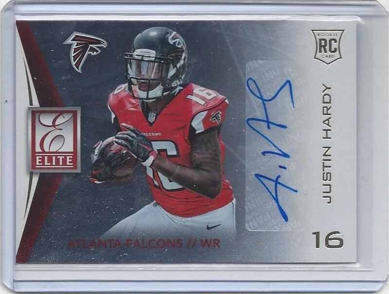 JUSTIN HARDY 2015 ELITE FALCONS ROOKIE AUTO RC