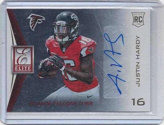 JUSTIN HARDY 2015 ELITE FALCONS ROOKIE AUTO RC