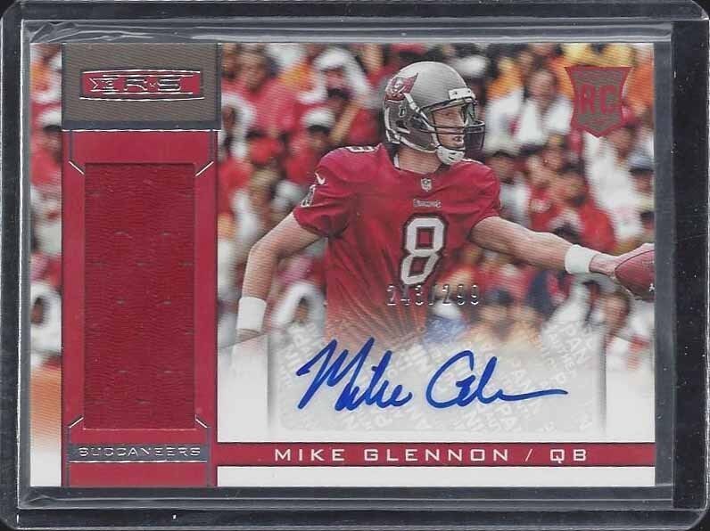 MIKE GLENNON 2013 ROOKIES & STARS ROOKIE JERSEY AUTO RC #D 243/299