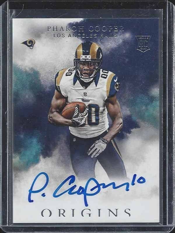 PHAROH COOPER 2016 PANINI ORIGINS RAMS ROOKIE ON CARD AUTO RC #126
