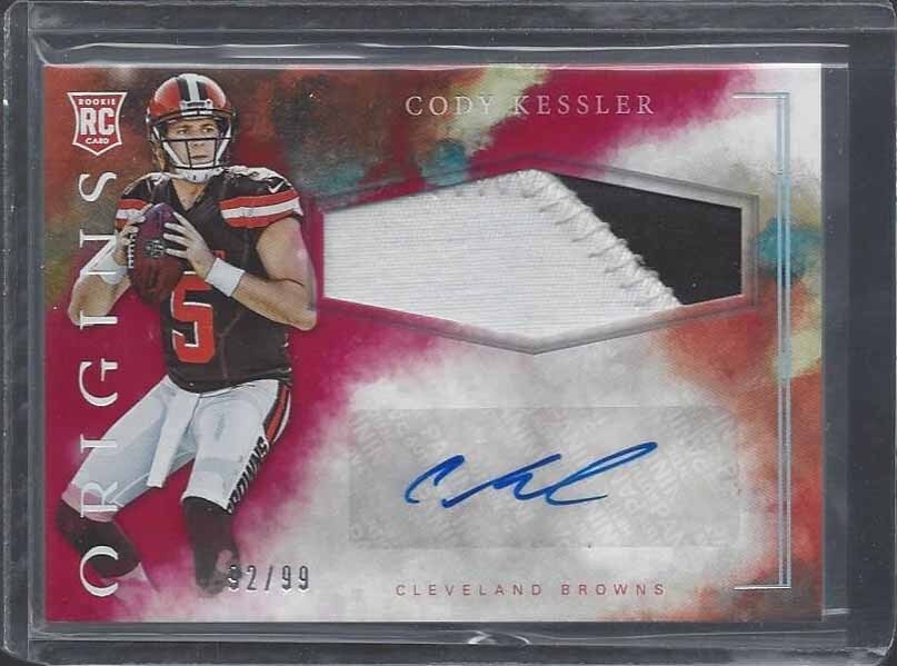 CODY KESSLER 2016 PANINI ORIGINS RED RPA BROWNS ROOKIE PATCH AUTO RC #D /99
