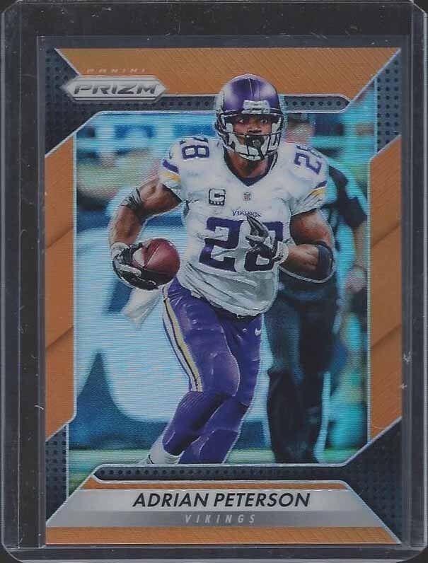 ADRIAN PETERSON 2016 PANINI PRIZM ORANGE PRIZMS REFRACTOR #D 236/299