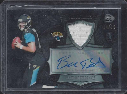 BLAKE BORTLES 2014 BOWMAN STERLING JAGUARS ROOKIE JERSEY AUTO RC #D 14/15
