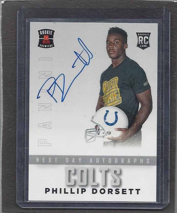 PHILLIP DORSETT 2015 PANINI NEXT DAY SIGNATURES ON CARD SP RARE ROOKIE AUTO RC