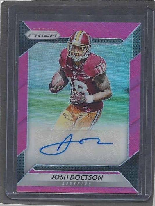JOSH DOCTSON 2016 PANINI PRIZM PINK REDSKINS SP RARE PRIZMS AUTO RC