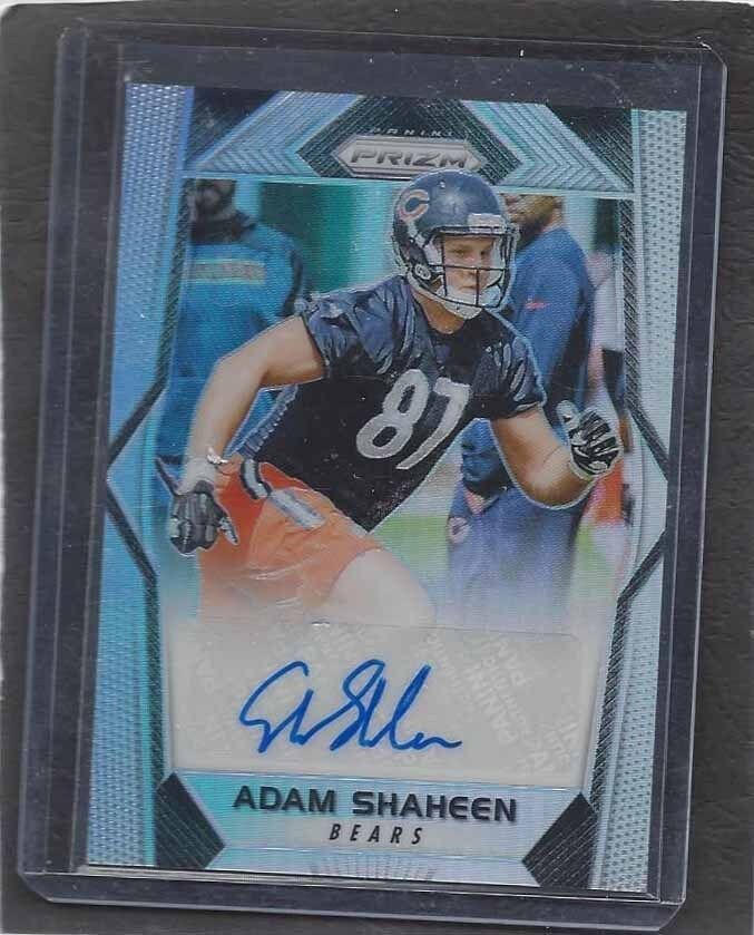 ADAM SHAHEEN 2017 PANINI PRIZM SILVER PRIZMS CHICAGO BEARS ROOKIE AUTO RC
