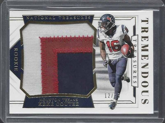 KEKE COUTEE 2018 NATIONAL TREASURES TREMENDOUS GOLD JUMBO PATCH RC #D 12/25