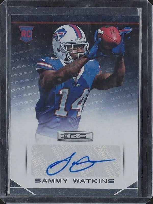 SAMMY WATKINS 2014 ROOKIES & STARS LONGEVITY BILLS ROOKIE AUTO RC #180
