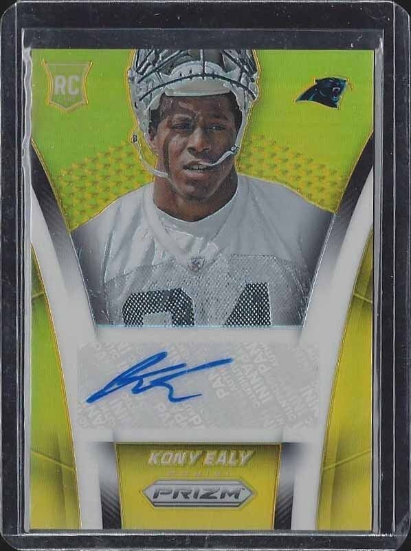 KONY EALY 2014 PANINI PRIZM GOLD PRIZMS REFRACTOR PANTHERS AUTO RC #D 5/10