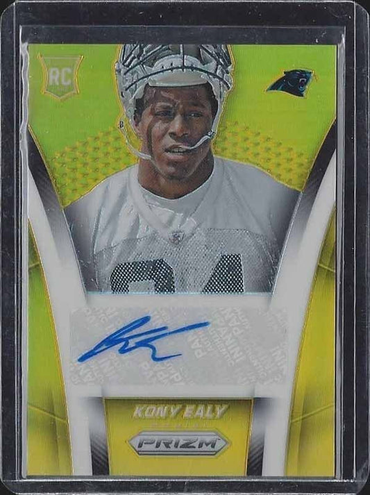 KONY EALY 2014 PANINI PRIZM GOLD PRIZMS REFRACTOR PANTHERS AUTO RC #D 5/10