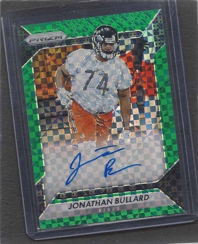 JONATHAN BULLARD 2016 PANINI PRIZM GREEN POWER PRIZMS CHICAGO BEARS AUTO #D 7/49