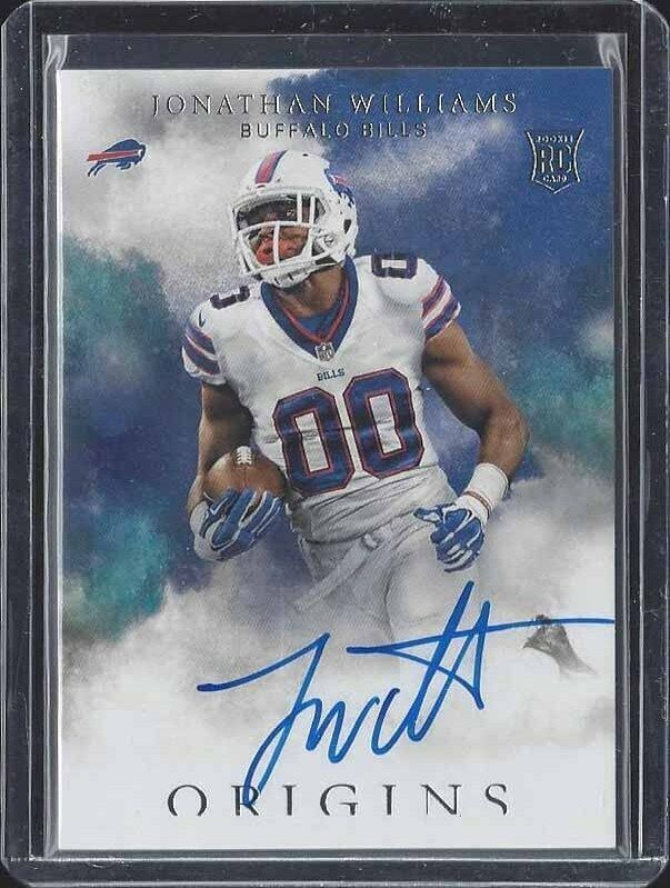 JONATHAN WILLIAMS 2016 PANINI ORIGINS BILLS ROOKIE ON CARD AUTO RC #138