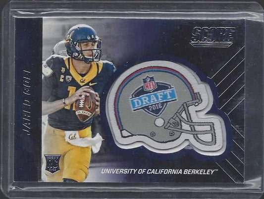 JARED GOFF 2016 SCORE NFL DRAFT HELMETS ROOKIE RELIC RC #2