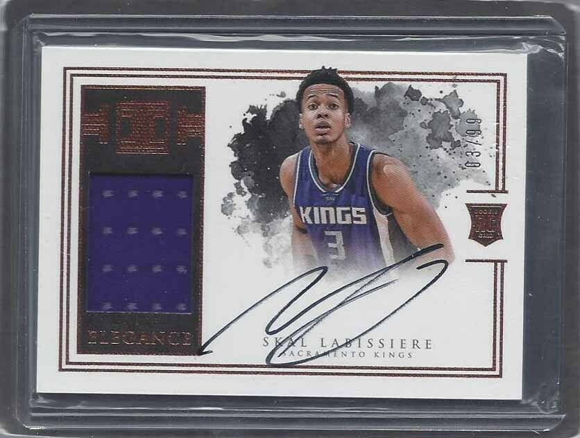 1/1 SKAL LABISSIERE 2016-17 IMPECCABLE ELEGANCE RPA PATCH AUTO RC #D 3/99 JSY #3